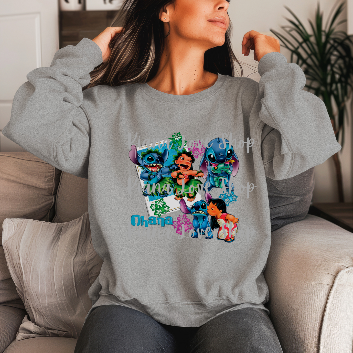 Alien and Girl Crewneck Sweater