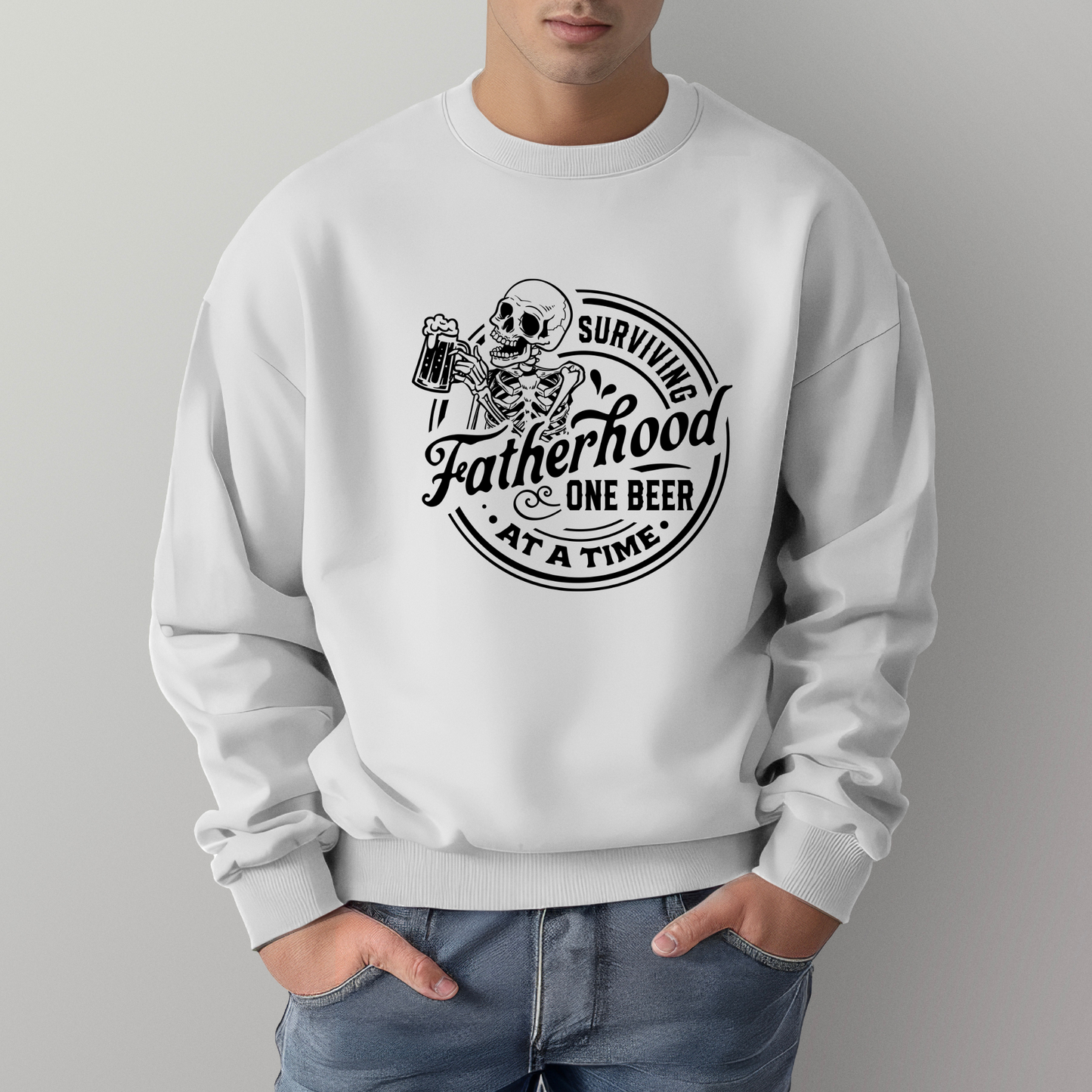 Surviving Fatherhood Crewneck Sweater