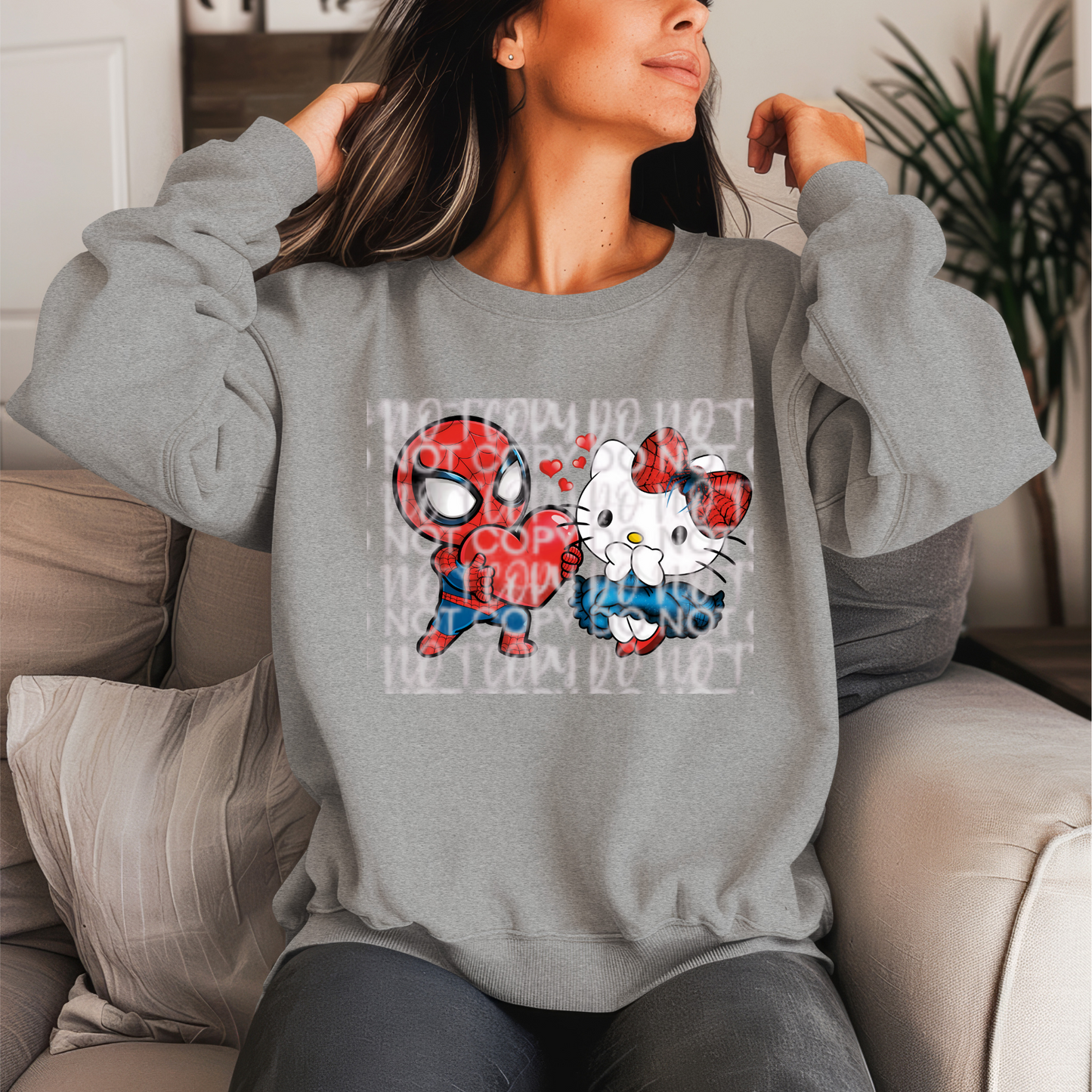 Spider Kitty Crewneck Sweater