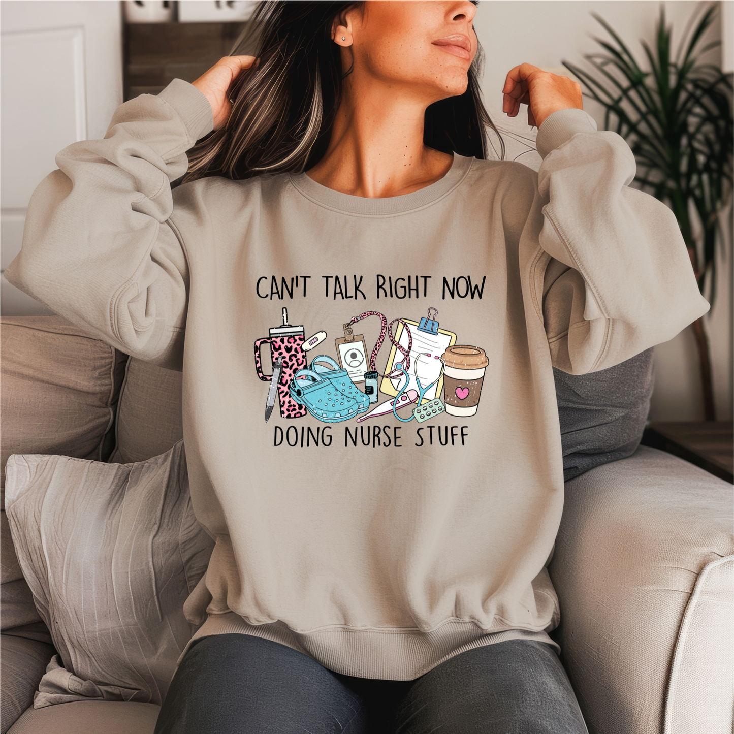 Doing Nurse Stuff Crewneck Sweater