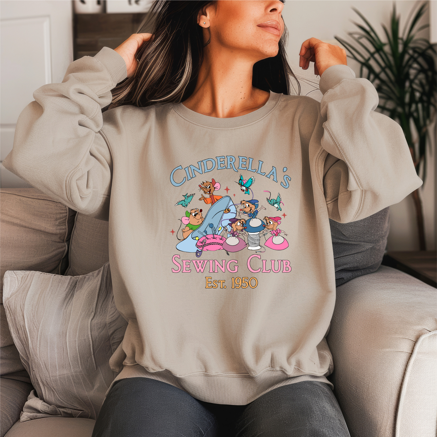 Princess Sewing Club Crewneck Sweater