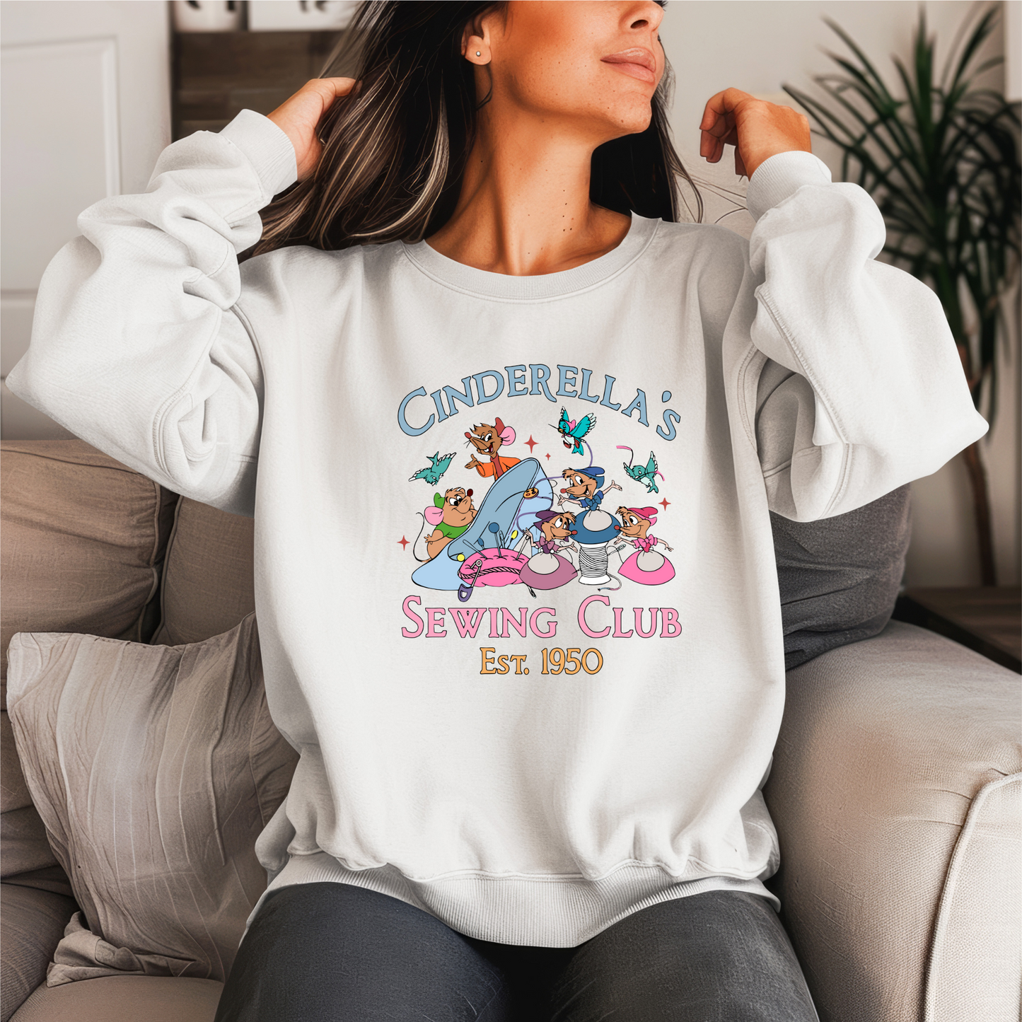 Princess Sewing Club Crewneck Sweater