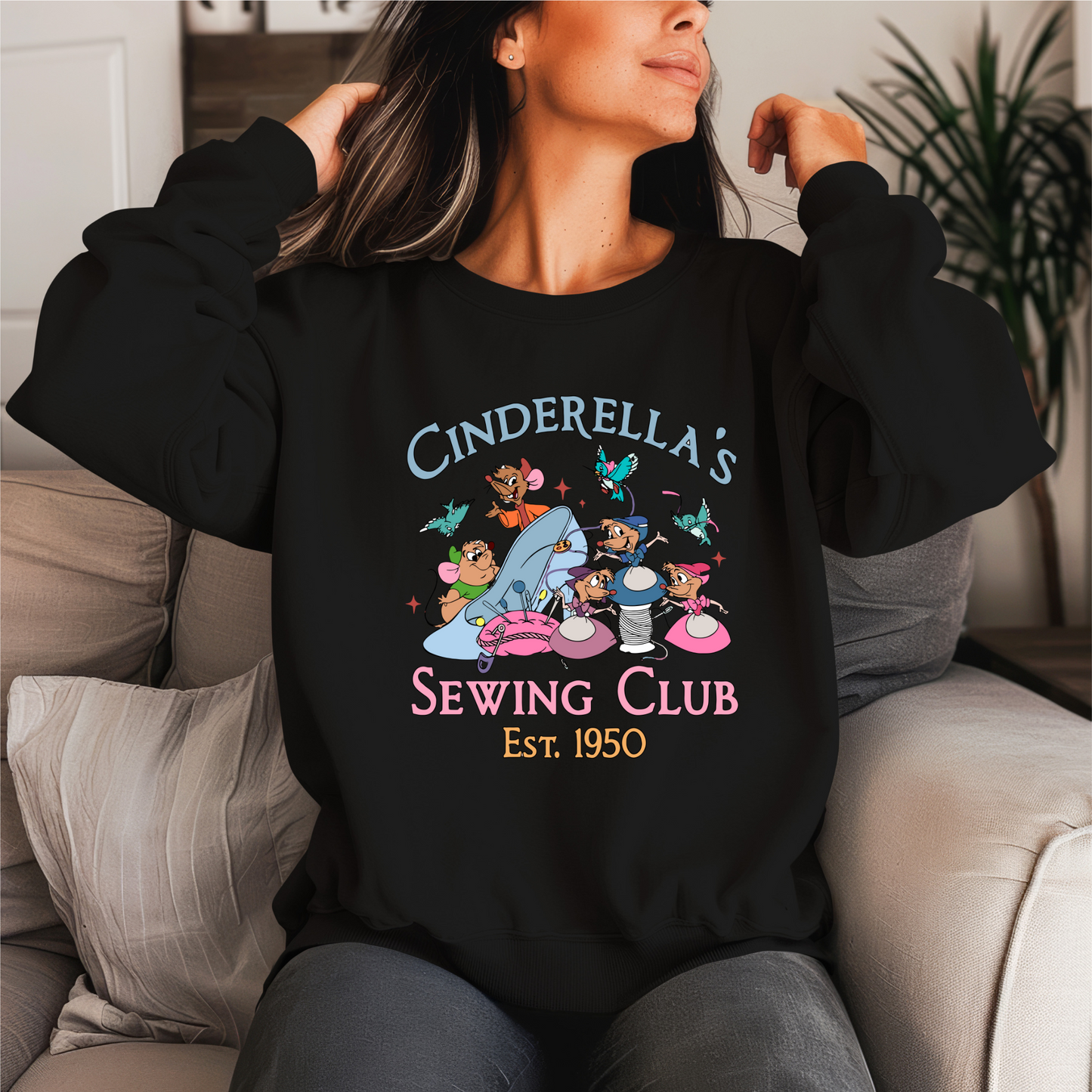 Princess Sewing Club Crewneck Sweater