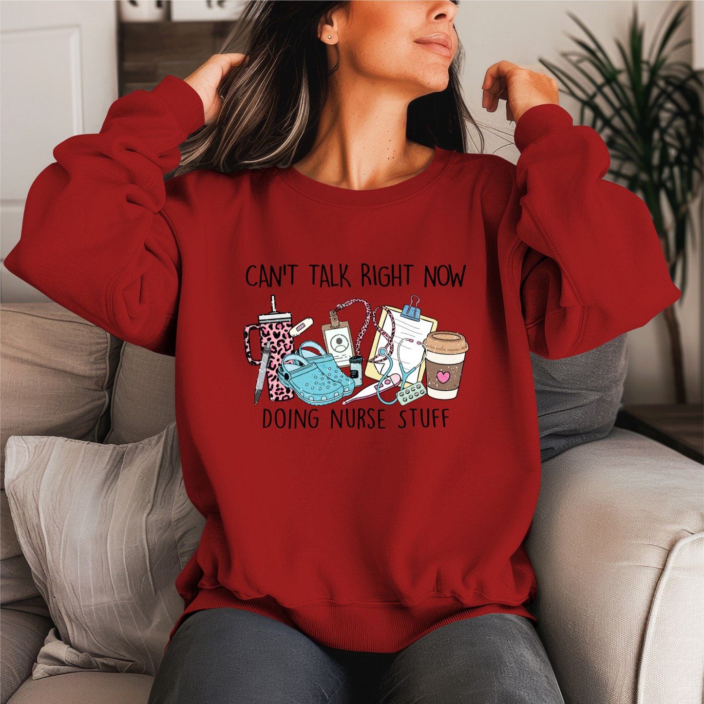 Doing Nurse Stuff Crewneck Sweater