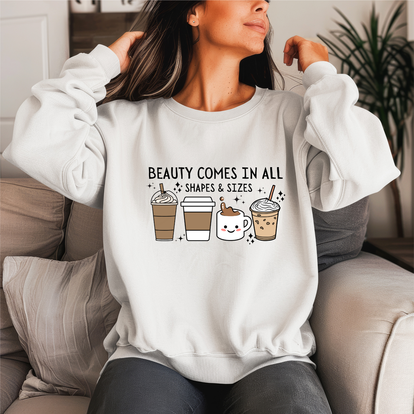 Beauty Comes In All Shapes & Size Crewneck Sweater