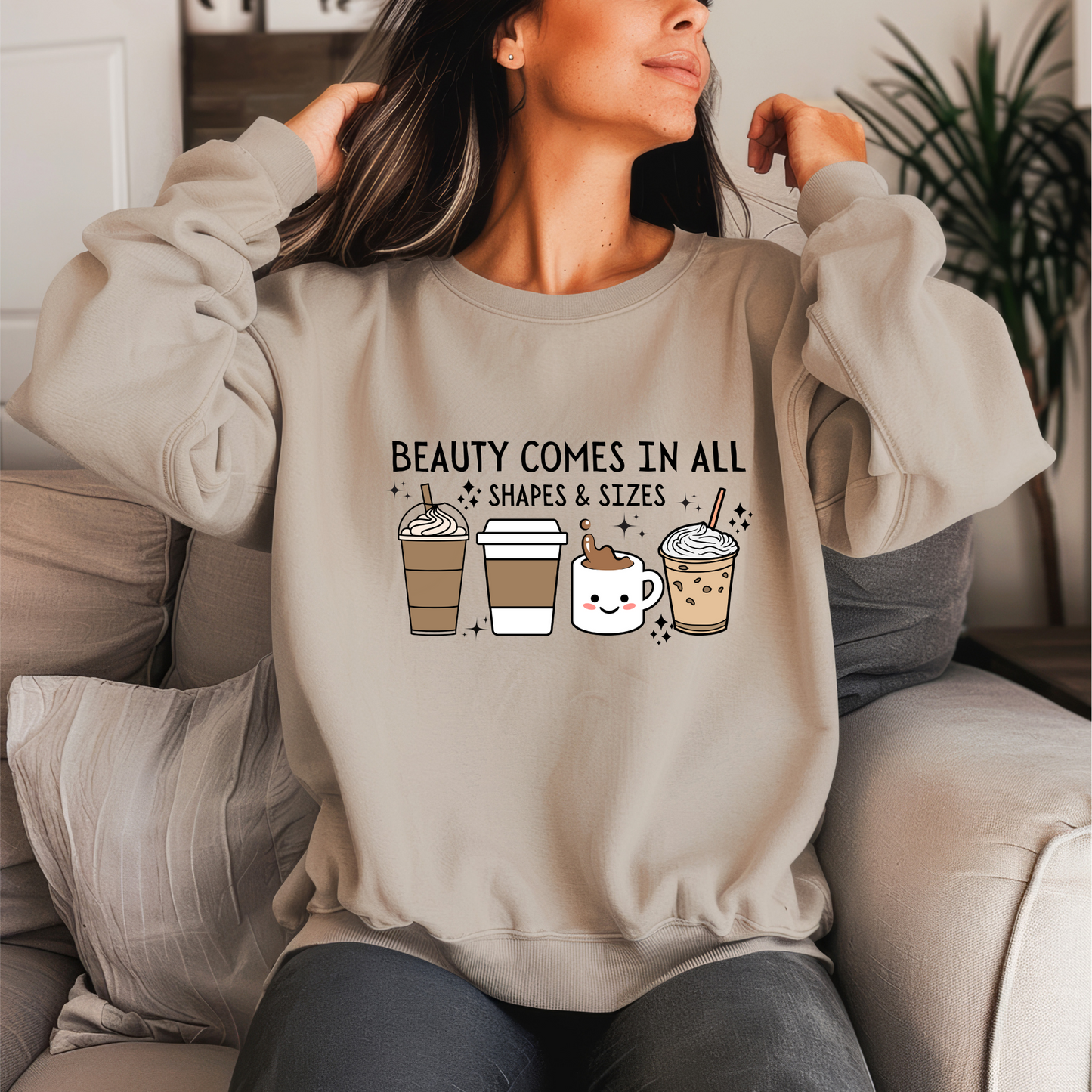 Beauty Comes In All Shapes & Size Crewneck Sweater