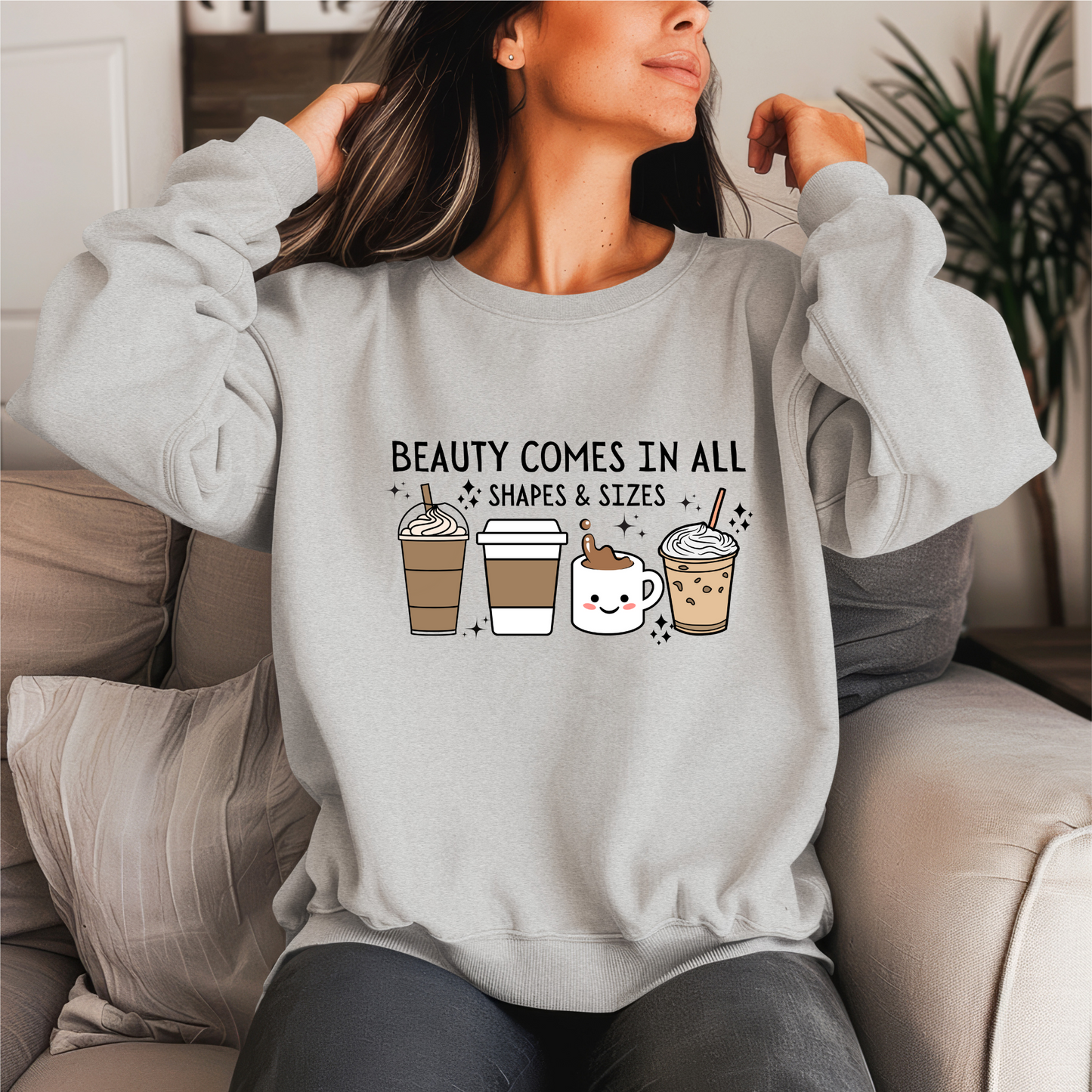 Beauty Comes In All Shapes & Size Crewneck Sweater