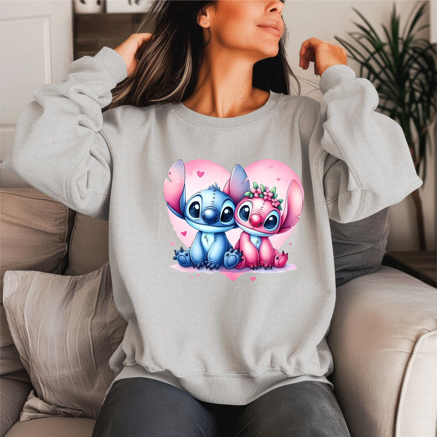 Alien Couple Crewneck Sweater