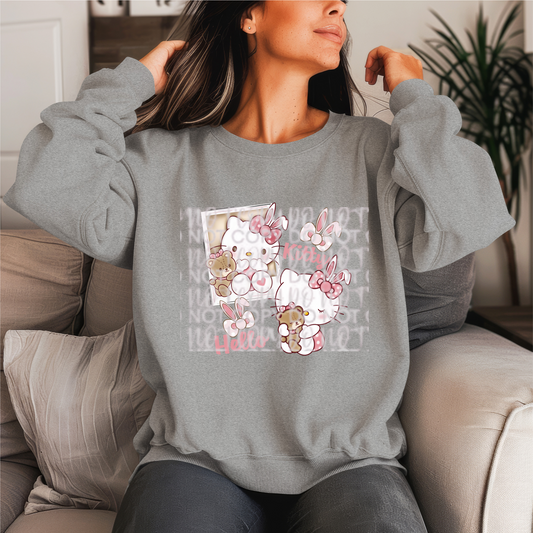 Kitty Bear Crewneck Sweater