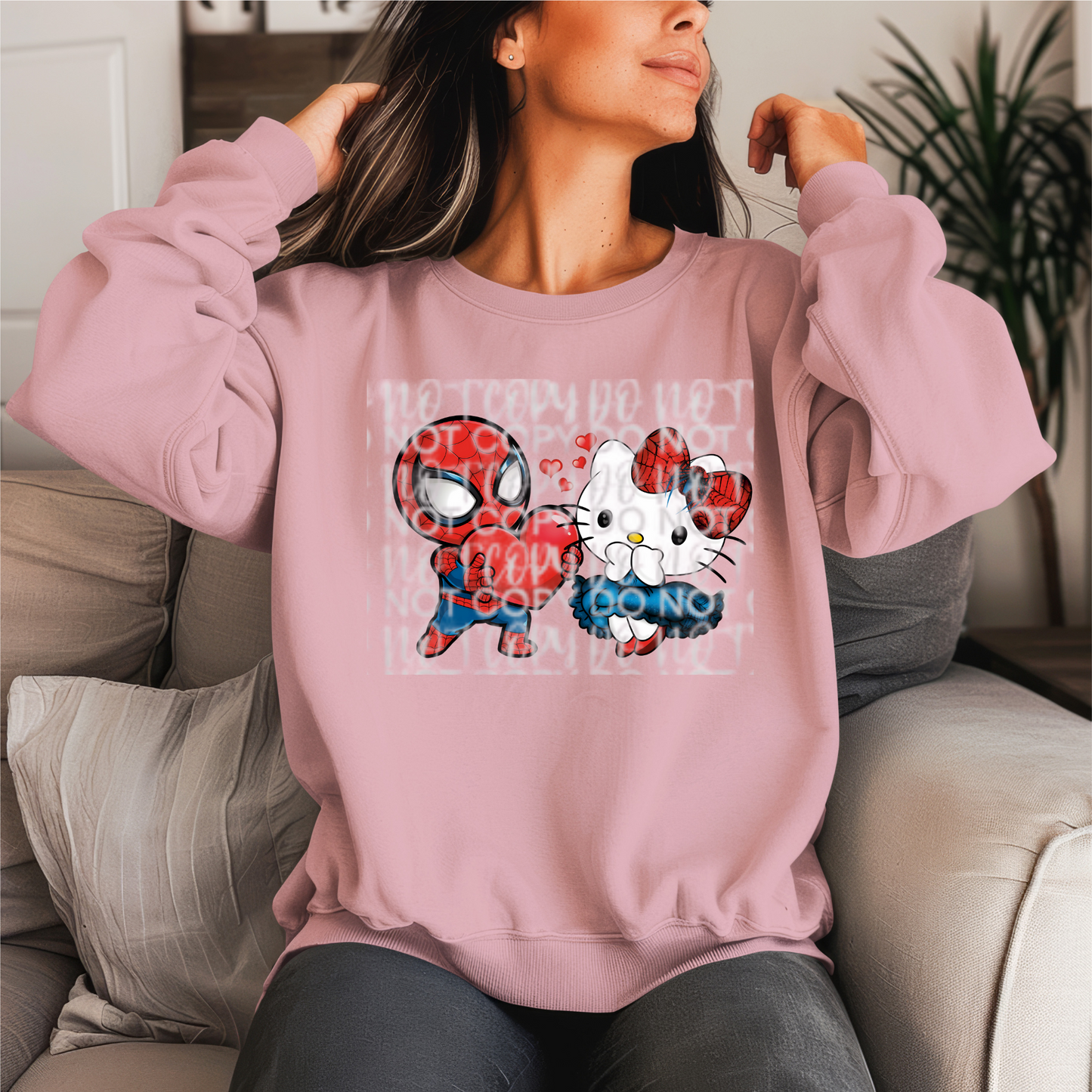 Spider Kitty Crewneck Sweater