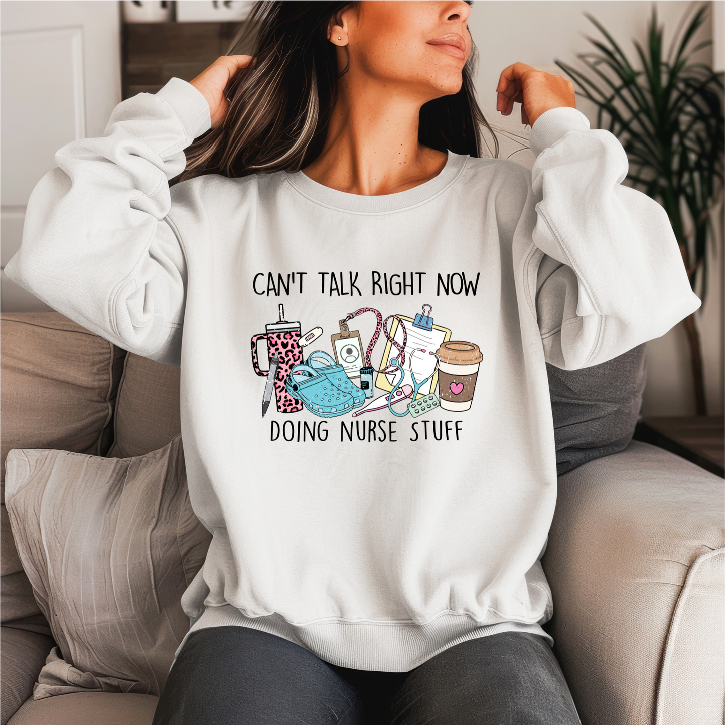 Doing Nurse Stuff Crewneck Sweater